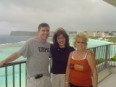 Jason Ehlert, Lydia Starry, and Belinda Miller at hotel overlooking Tumon Bay.JPG